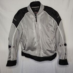 Tourmaster Womens Large 12-14 Flex Series 2 Mesh Jacket W/ Detachable Liner Grey